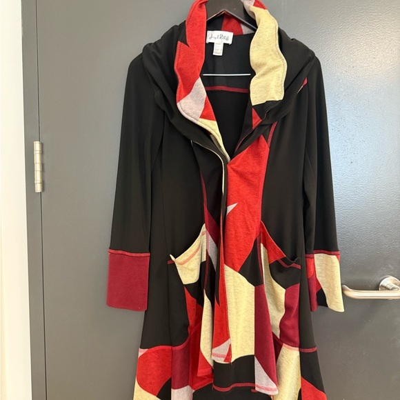 Joseph Ribkoff as.6 EUC duster/coat with WIRE collar to adjust- this is near new - Picture 2 of 14